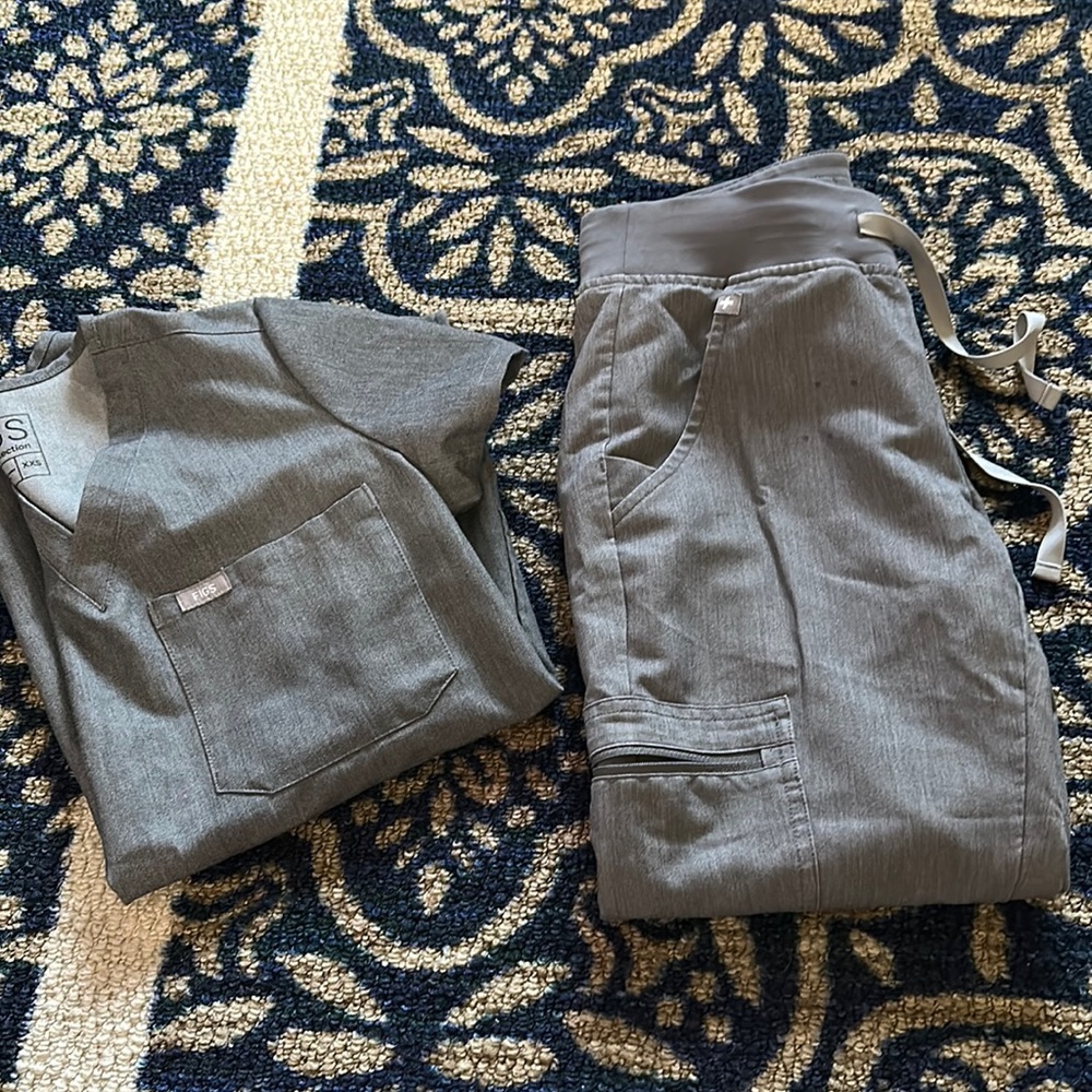 Figs Scrub set Graphite